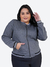 Jaqueta Bomber Feminina Plus Size Casaco Com Bolsos - loja online