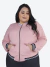 Jaqueta Bomber Feminina Plus Size Casaco Com Bolsos