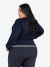 Jaqueta Bomber Feminina Plus Size Casaco Com Bolsos - comprar online