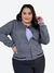 Imagem do Jaqueta Bomber Feminina Plus Size Casaco Com Bolsos