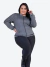 Jaqueta Bomber Feminina Plus Size Casaco Com Bolsos