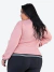 Jaqueta Bomber Feminina Plus Size Casaco Com Bolsos na internet