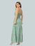 Vestido Longo Elegante Feminino Com Alça Ajustável Com Bojo Festa Tricoline na internet