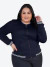 Jaqueta Bomber Feminina Plus Size Casaco Com Bolsos - Donna Martins