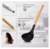 Set Utensilios De Cocina x 12 Piezas Silicona Mango Madera - comprar online