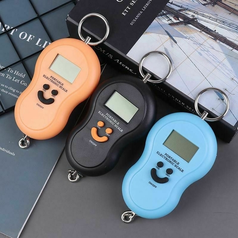 Balanza Electrónica Digital Portatil De Colgar Valijas Pesca Colores