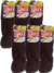 Kit 6 Pacotes Cabelo Jumbo Super X 6X Cor 99J 400g