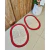 Kit 2 Tapetes 65x45cm Oval Telinha Crochê Artesanal - Crochê Maria Veronez