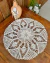Toalha De Mesa Abacaxi Barbante Fino P 65cm Crochê Artesanal - comprar online