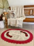 Tapete Oval P 1,20m x 85cm Bordado Flor Crochê Artesanal - comprar online