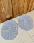 Kit 2 Tapetes Oval P 55cm x 40cm Colorido Crochê Artesanal - loja online