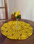 Toalha De Mesa Abacaxi P 70cm Crochê Artesanal - Crochê Maria Veronez