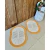 Kit 2 Tapetes 65x45cm Oval Telinha Crochê Artesanal - loja online