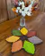 Kit 5 Toalhinhas De Chá Folhas De Uva 25cm