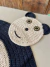 Tapete Infantil Panda 95x60cm Crochê Artesanal - comprar online