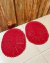 Kit 2 Tapetes Oval P 55cm x 40cm Colorido Crochê Artesanal - loja online