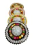 Toalha de Bandeja Pequena Redonda Primavera 45cm Crochê Artesanal - Crochê Maria Veronez