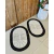 Kit 2 Tapetes 65x45cm Oval Telinha Crochê Artesanal - comprar online