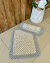 Kit 2 Tapetes 60x50cm Retangular Tijolinho Bico Largo Crochê Artesanal - comprar online