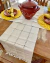 Caminho Trilho De Mesa Tear Bainha Aberta Cru 1,60m x 38cm