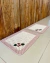 Kit 2 Tapetes 60x50cm Retangular Tijolinho Bordado