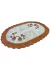 Tapete Oval P Bordado Coruja 1,20m x 85cm Crochê Artesanal - loja online