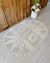 Tapete Grande Oval 1,80x1,35m Rosas Crochê Artesanal - comprar online