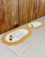 Imagem do Kit 2 Tapetes 70x50cm Oval Bordado Crochê Artesanal