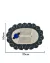 Kit 2 Tapetes 70x50cm Oval Bordado Crochê Artesanal - loja online