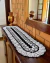 Caminho De Mesa 1,30mx40cm Oval Artesanal