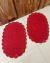 Kit 2 Tapetes Oval Losango 70 x 45cm Crochê Artesanal - loja online