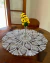 Toalha De Mesa Abacaxi P 70cm Crochê Artesanal