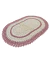 Tapete Oval Vezinho Pequeno 65x45cm Crochê Artesanal - Crochê Maria Veronez