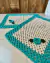 Kit 2 Tapetes 60x50cm Retangular Tijolinho Bordado - comprar online