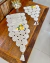 Caminho De Mesa P 1m x 45cm Barbante Fino Bordado Crochê - comprar online