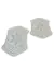Kit 2 Tapetes Estrela 68x50cm Crochê Artesanal - comprar online