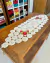 Caminho De Mesa 1,65mx45cm M Barbante Fino Bordado Crochê