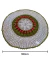 Toalha De Mesa Morango 90cm Crochê Artesanal - Crochê Maria Veronez