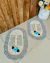 Kit 2 Tapetes 70x50cm Oval Bordado Crochê Artesanal - loja online