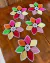 Kit 5 Toalhinhas De Chá Folhas De Uva 25cm - Crochê Maria Veronez
