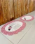 Imagem do Kit 2 Tapetes 70x50cm Oval Bordado Crochê Artesanal