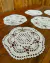 Kit 5 Toalhinhas De Chá 25cm Crochê Artesanal - Crochê Maria Veronez