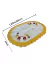 Tapete Oval P Bordado Coruja 1,20m x 85cm Crochê Artesanal - comprar online