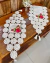 Caminho De Mesa P 1m x 45cm Barbante Fino Bordado Crochê - Crochê Maria Veronez