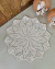 Tapete Mandala Boho Redondo 55cm Crochê Artesanal - Crochê Maria Veronez