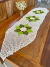 Imagem do Caminho De Mesa 1,65mx35cm Folhas De Uva Crochê Artesanal