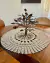 Toalha De Mesa Redonda P Primavera Barbante Fino 60cm Artesanal