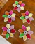 Kit 5 Toalhinhas De Chá Folhas De Uva 25cm - Crochê Maria Veronez