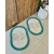 Kit 2 Tapetes 65x45cm Oval Telinha Crochê Artesanal - comprar online