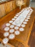 Caminho De Mesa 1,50m Branco Com Detalhe Colorido Crochê - Crochê Maria Veronez